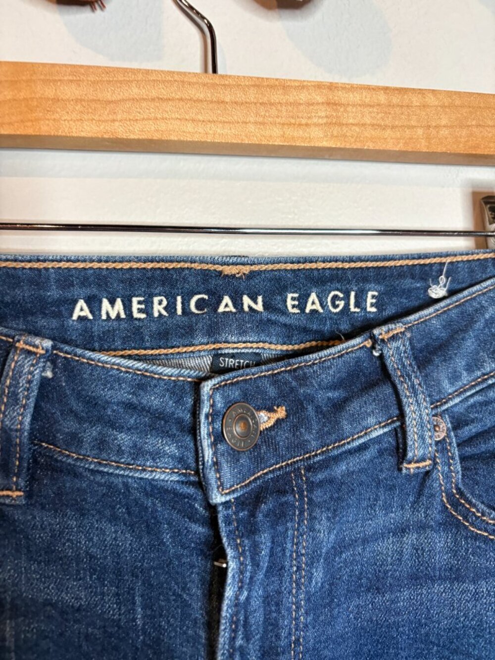 American Eagle Dark Wash Mom Jeans - image 2